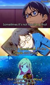 It was created by naoshi arakawa. A Veces No Es La Cancion La Que Te Hace Sentir Emociones Son Las Personas Y Cosas En Las Que Piensas Al Anime Quotes Inspirational Your Lie In April You Lied