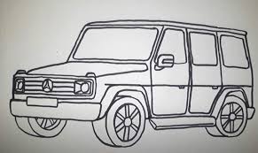 To start with, we shall draw a simple line across our page which will. How To Draw A Suv Step By Step Car Drawing Tutorial