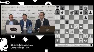 The grunfeld defense is a hypermodern defense, meaning that it doesn't try to control the center early on with his pawns. International Chess Federation On Twitter I Played 12 Bf4 A New Move Offered To Me By My Seconds Shakhriyar Mamedyarov Shakhmamedyarov On His Grunfeld Victory Against Vachier Lagrave In Grandprixfide Final