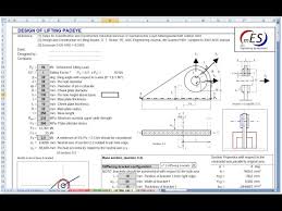 Documents similar to spreader beam.xls. Lifting Lug Design V2 Xls Mes No Audio By Mec Engineering Spreadsheets