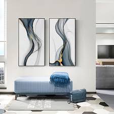 Art studio design ideas for small spaces. Modern Dark Grey Strip Lines Wall Art Posters Decorative Abstract Wall Pictures For Living Room Bedroom Art Studio Home Decor Painting Calligraphy Aliexpress