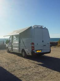 Mercedes Benz Spinter Van Camper Rv Motorhome Self Build Off Grid Beach Awning Sun Roof Light Mercedes Sprinter Rv Camper Van Sprinter Rv