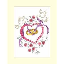 Or maybe you'd like to try one of the free wedding cross stitch patterns from durene jones, originally published in cross stitch crazy 202. Printed Cross Stitch Pattern Wedding Card Wedding Rings Coricamo