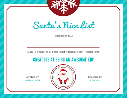Fully customize the text, layout, add a. Santas Nice List Santa Letter Template Santa Template Nice List Certificate