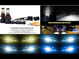 Led Bulb 4s Kit Head Light Fog 25w 5600 Lumen 30w 7000 Lumen Upgrade Replace Test Review Youtube