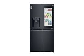 Maybe you would like to learn more about one of these? Lg Slim French Door Refrigertor Matte Black Stainless Steel Instaview Door In Door Hygiene Fresh Thinq Lg Uae