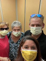 Moms out of surgery and a huge Praise~ her lymph nodes were clear and the  cancer was still contained in her breast. She is in recovery and will be  staying overnight! I