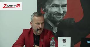 Prezident Spartaka Trnava Peter Macho počas predsezónnej tlačovej  konferencie