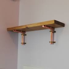 Dilnaz art shelf brackets 12 inch heavy duty metal shelf holders, industrial rustic farmhouse iron floating shelf bracket for open shelving, right angle l brackets for wall mounted shelves (6 pack) 3.2 out of 5 stars. Simple Light Weight Copper Shelf Brackets