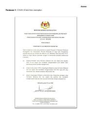 Pelancaran ini akan disempurnakan oleh yab tan. Guidelines Mandatory Quarantine Order Effective 24 July 2020 Documents Portal
