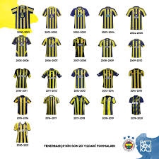 For the away shirt, @cenkunl takes inspiration from the roof of the club stadium. Super Lig International Fenerbahce 2000 Bis 2021 Welches Trikot Gefallt Euch Am Meisten Panenka Ig Facebook