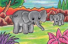 Menggambar flora fauna dan alam benda yg mudah. Menggambar Flora Fauna Dan Benda Alam Materi Siswa