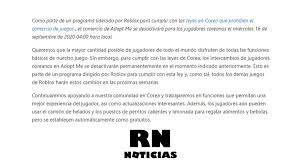 Por esta razón es importante que revises y. Rn Noticias On Twitter Segun Playadoptme En Los Proximos Dias Todos Los Jugadores Coreanos De Adopt Me Ya No Podran Utilizar Las Funciones De Comercio Intercambiar Vender Etc Dentro Del