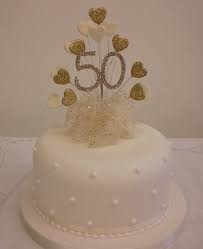 Cake Decoration Golden 50th Wedding Anniversary Diamante Cake Topper Heart 50th Wedding Anniversary Cakes 50th Anniversary Cakes Golden Anniversary Cake