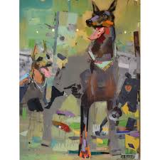 John Erickson Artist At Trove Gallery Dog Paintings Animal Art Dog Art