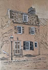 Architecture Black And White Building Drawing House Portrait House Sketch Architectural Sketch Building Etsy In 2020 Building Sketch Architecture Sketch Black Paper Drawing