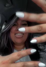 New claws, who dis? 🤍🤍🤍 ••• #nails #shortstilettonails #whitenails ...