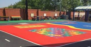 Nursery Playground Painting In Powys Nursery Play Surface Playground Surface Playground Painting Playground