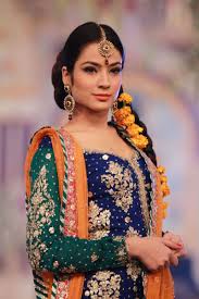 Style 360 Pantene Bridal Couture Week 2013 Lahore Day 2 Bridal Couture Week Mehndi Dress Pakistani Dress Design