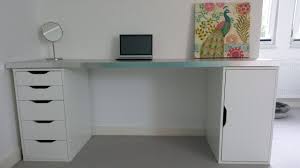 How deep should a computer desk be? My Own Ikea Hack I Needed Extra Long Desks For My Each Of My Teenage Daughters Ikea Had Some Things That I Liked Long Desk Built In Computer Desk Ikea Desk