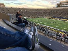 notre dame stadium section 125 row 7 seat 12 notre