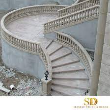Find images of outdoor stairs. China Customized Curved Beige Marble Baluster And Railing Around Outdoor Stairs China Marble Balusters For Stairs Marble Baluster Price