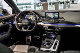 2017 Audi Q5 In Navarra Blue Metallic On Display In Neckarsulm Carscoops Audi Q5 Audi Audi Allroad