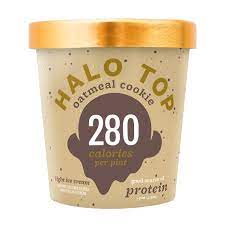 Halo top creamery is an ice cream company and brand sold in the united states, australia, mexico, canada, ireland, new zealand, the netherla. Halo Top Oatmeal Cookie Ice Cream Shop Ice Cream At H E B