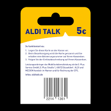 Komfort und ein geringer preis kommen so zusammen. Aldi Talk Guthabenkarte 5 Gunstig Bei Aldi Nord
