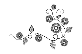 Download Flowers On Vine Mandala Style Svg Cut File By Creative Fabrica Crafts Creative Fabrica PSD Mockup Templates