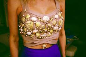 35+ adorable diy shell projects for beach inspired decor. Halloween Mermaid Costume Diy Seashell Bra Mermaid Skirt Seashell Headband Mermaid Halloween Mermaid Halloween Costumes Mermaid Costume Diy