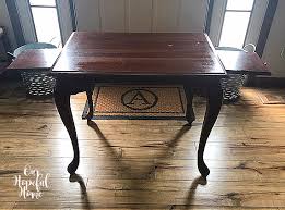 (refinish) give a new surface; Our Hopeful Home How To Paint Mahogany Furniture