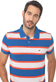 Camisa Polo Tommy Hilfiger Reta Azul Camisa Polo Tommy Hilfiger Reta Listrada Azul Coral Em 2020 Camisa Polo Tommy Tommy Hilfiger E Polo