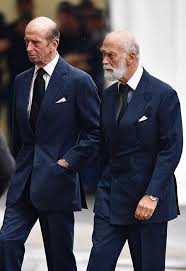 The Queen Leads Royal Mourners At Funeral Of Countess Mountbatten Of Burma Prince Michael Of Kent Mens Outfits Kent