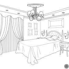 Bedroom Furniture Clipart Black And White Pin By Manal Ayadh On Coloring Drawing Furniture Interior Design Sketches Interior
