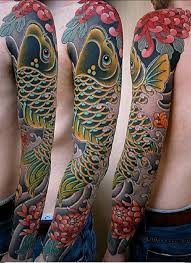 This meaning can vary depending on the fish's orientation and color. 110 Best Japanese Koi Fish Tattoo Designs And Drawings