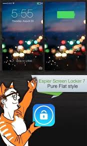 This app can change the visual aspect of the notification status bar to make the page clearer and more intuitive. Espier Screen Locker 7 Pro Apk