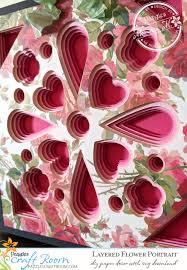 Download Diy Paper Home Decor Layered Flower Portrait With Svg Download