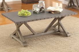 Each nail head is placed at the intersections of the grooved, diamond pattern lines that wrap around. Simple Relax Rectangular Nailhead Trim Coffee Table Walmart Com Walmart Com