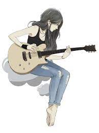 Art Girl Anime Guitar Animation Society6 Gift Shop Art Print By In Your Hands X Small Guitar Illustration Cartoon Girl Images Illustration Art Girl