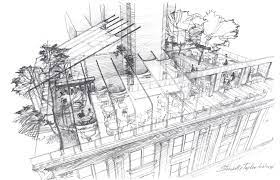 Architectural Sketches Rendering Pencil Photoshop Watercolor Exterior Interior Ele Architecture Sketch Photoshop Watercolor Architecture Illustration