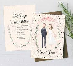 Custom Illustrated Couple Portrait Wedding Invitation Suite Etsy In 2020 Portrait Wedding Invitations Wedding Invitation Suite Printable Watercolor Wedding Invitation Suite