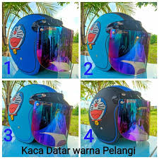 Jual Zl63 Helm Bogo Doraemon Dewasa Kaca Datar Warna Pelangi Kab Bekasi Indo Market 66 Tokopedia