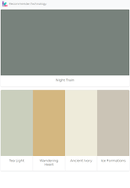 Night Train Tea Light Wandering Heart Ancient Ivory Ice Formations Benjamin Moore Exterior Exterior Color Combinations Ivory Color Scheme