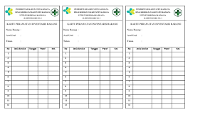 Maybe you would like to learn more about one of these? Format Kartu Pemeliharaan Barang Inventaris Masnurul