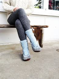 And if you're a beginner knitter i'm sure you'll be all you need to know is how to knit and purl and use the k2tog decrease which means knit 2 stitches together as one. Orange Slipper Boots Crochet Cottage Slippers Padraig Etsy Knitted Slippers Blue Slippers Yellow Slippers