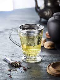 Versailles Glass Tea Infuser Mug