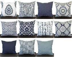 Sale Throw Pillow Cover Vintage Indigo Navy Light Blue Gray White Cushion Cover Shannon Traditional Throw Pillows Navy Blue Pillows Blue Pillows