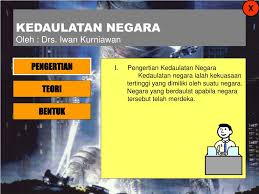 Peta konsep juga sangat bagus sebagai sebuah alat bantu belajar bagi pembelajar visual, karena peta ini memberikan kesempatan pada anda untuk melihat bagaimana serangkaian topik dan proses dihubungkan. Ppt Kedaulatan Negara Powerpoint Presentation Free Download Id 6410700