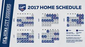 Okc Dodgers Announce 2017 Home Schedule Oklahoma City